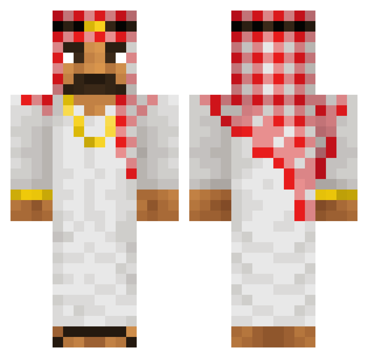 diyar68 Minecraft skin, front and back view