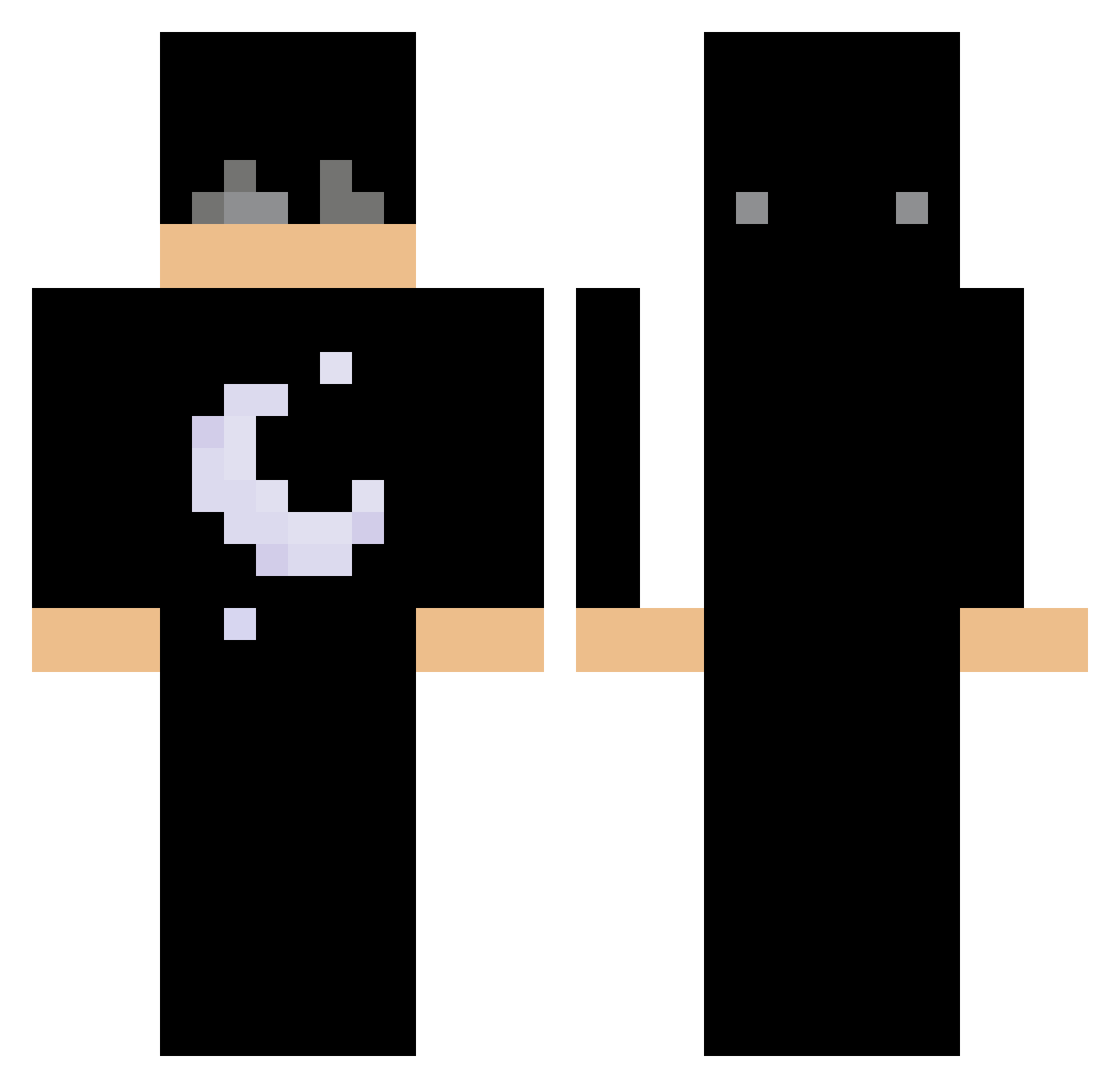 Rug_Yut Minecraft skin, front and back view