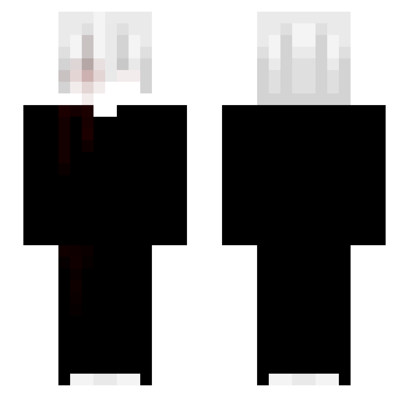 Screebehindyou Minecraft skin, front and back view