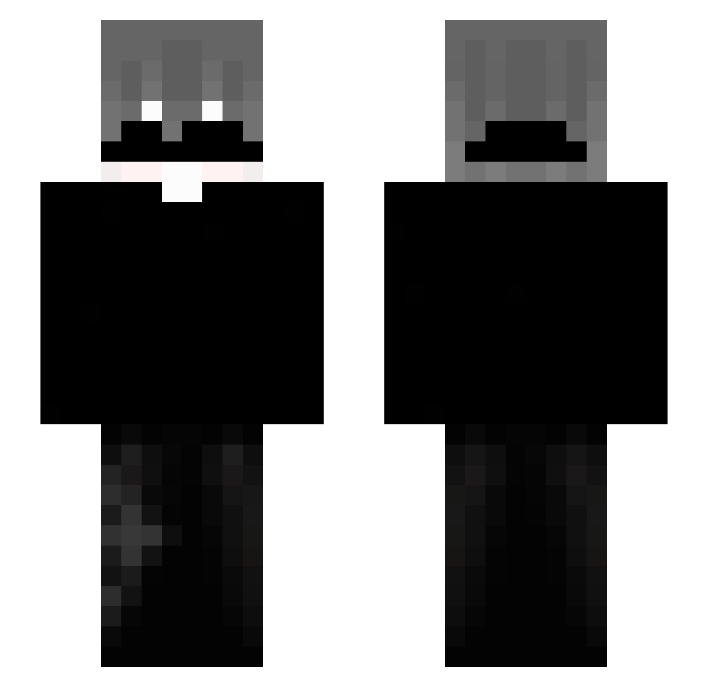 volok Minecraft skin, front and back view