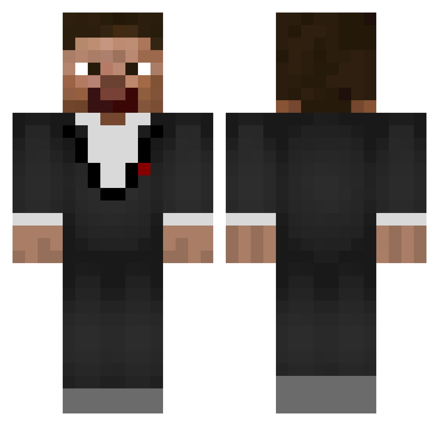 REZYK_17 Minecraft skin, front and back view