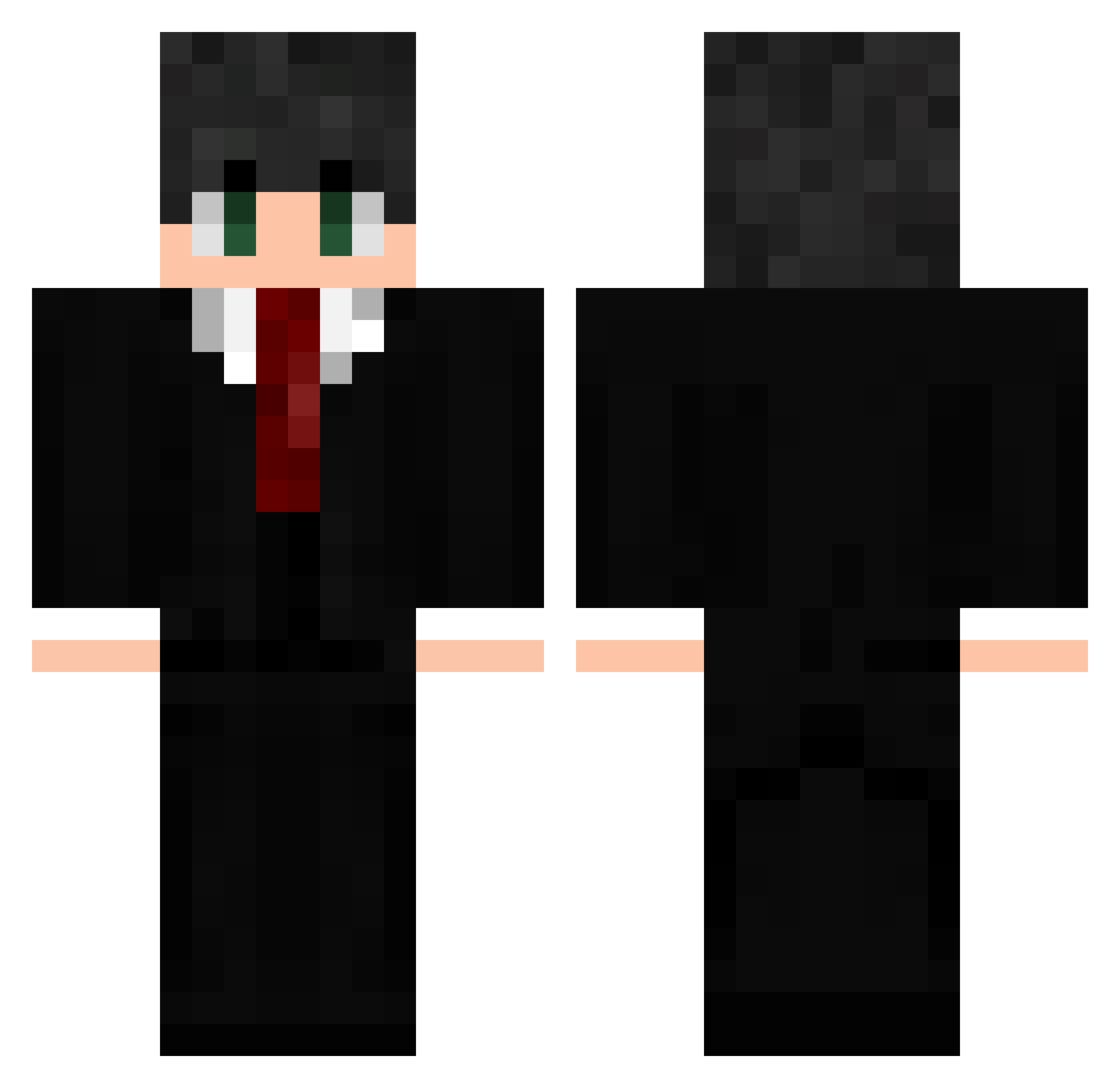 ZzBlueMoonzZ Minecraft skin, front and back view