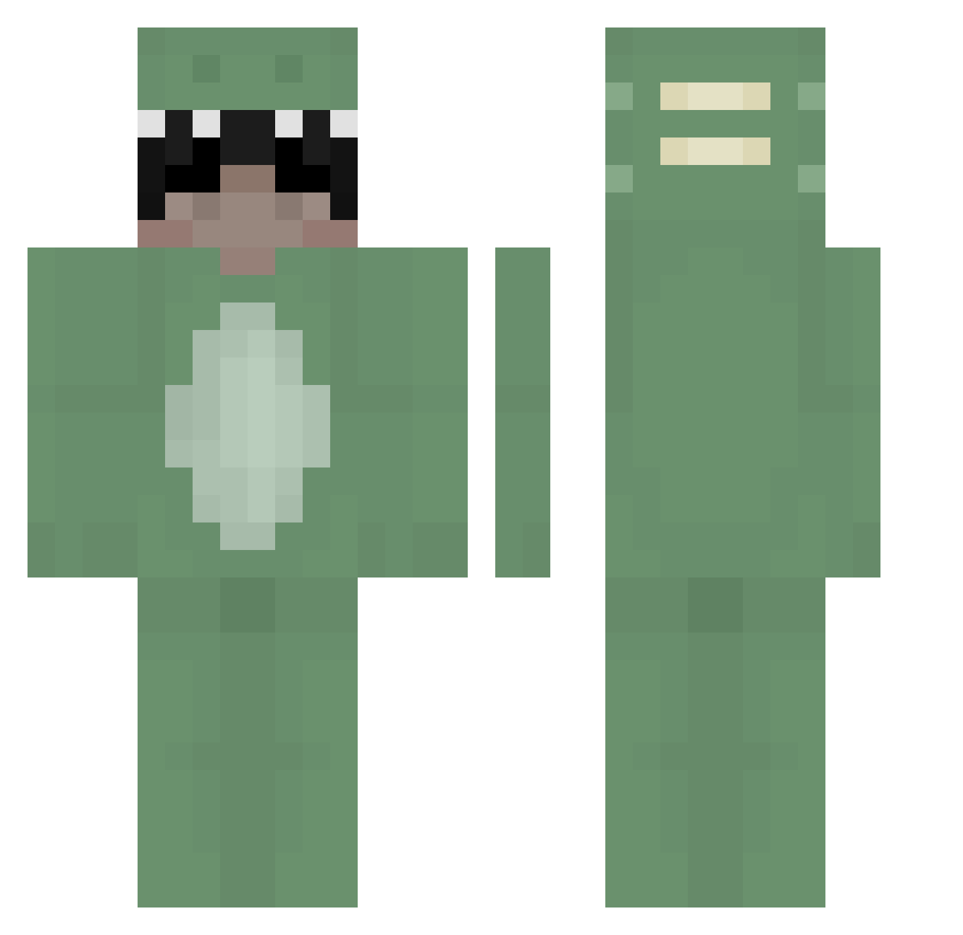 orange0809 Minecraft skin, front and back view