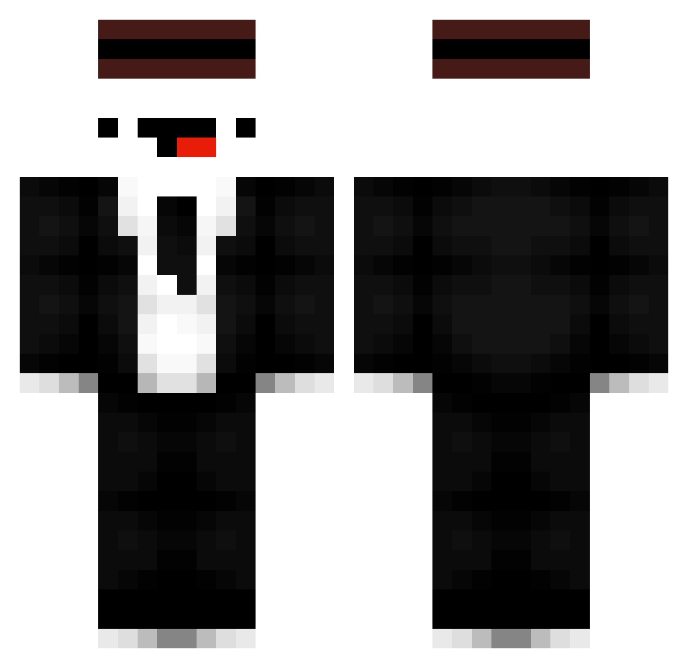 ssss09487 Minecraft skin, front and back view