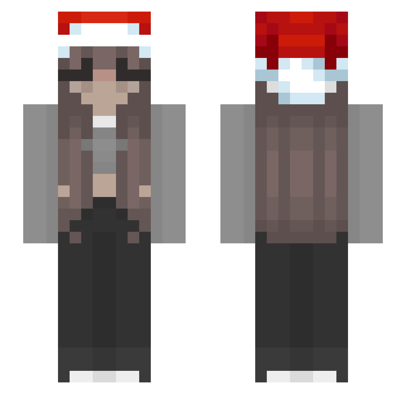 _YouJustDiedLol_ Minecraft skin, front and back view