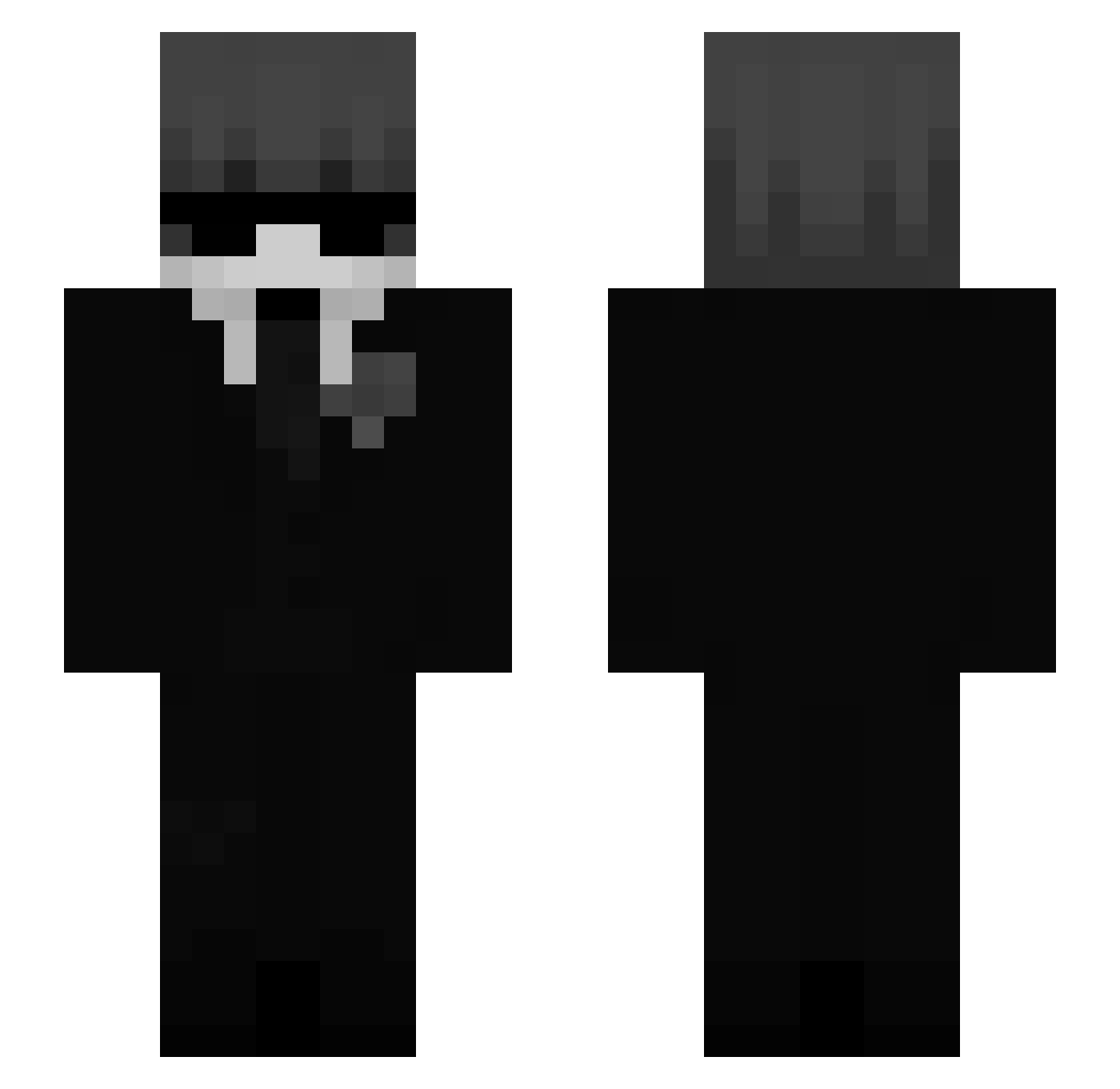rexarifarge Minecraft skin, front and back view