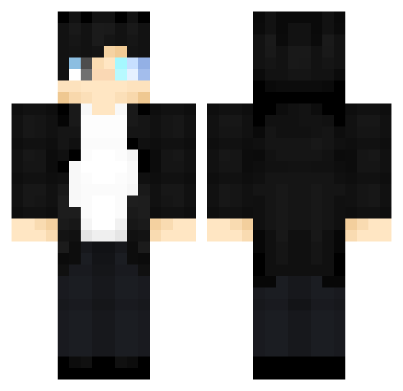 Sung_JinWoo90 Minecraft skin, front and back view