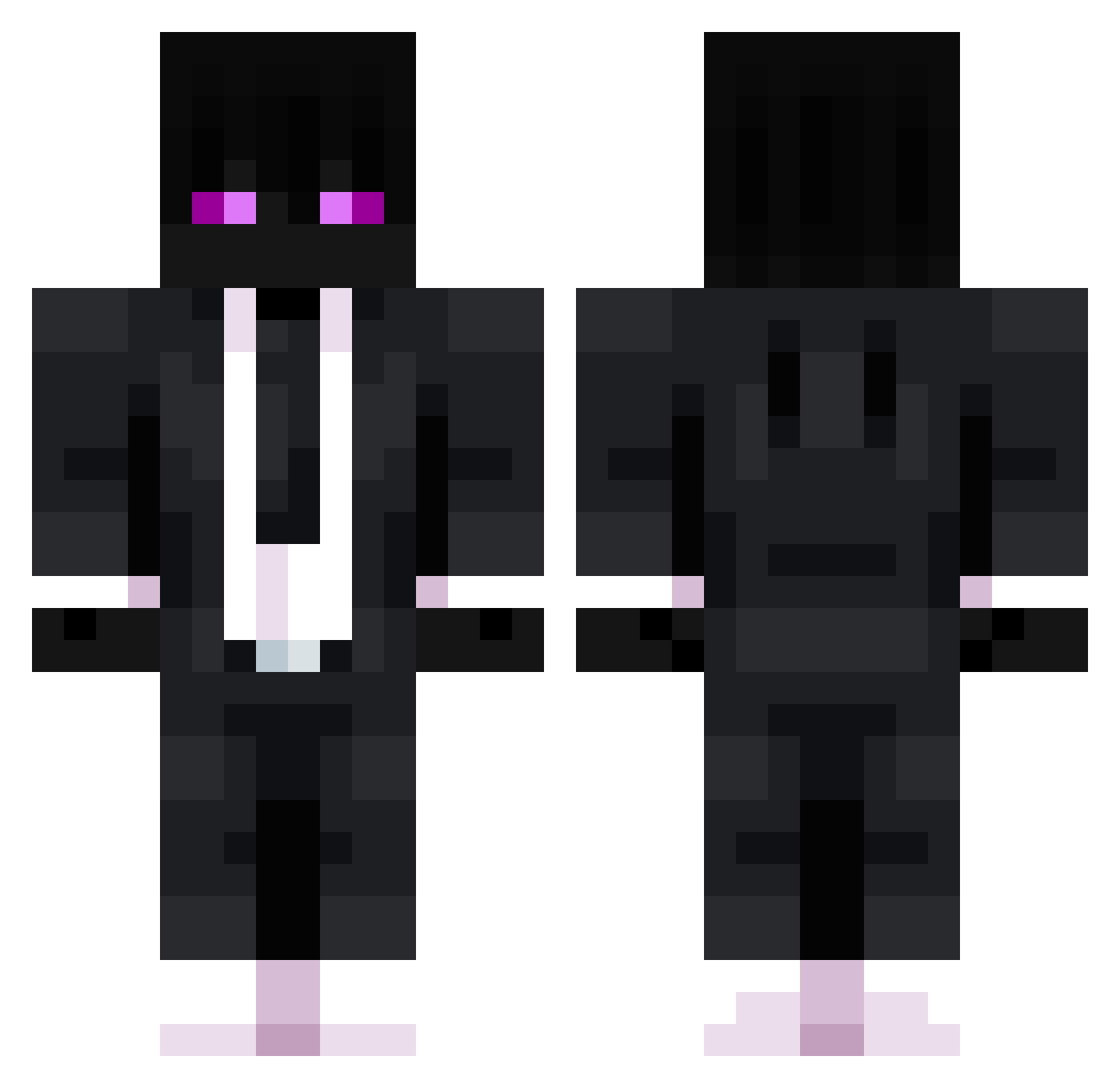 Xardrex Minecraft skin, front and back view