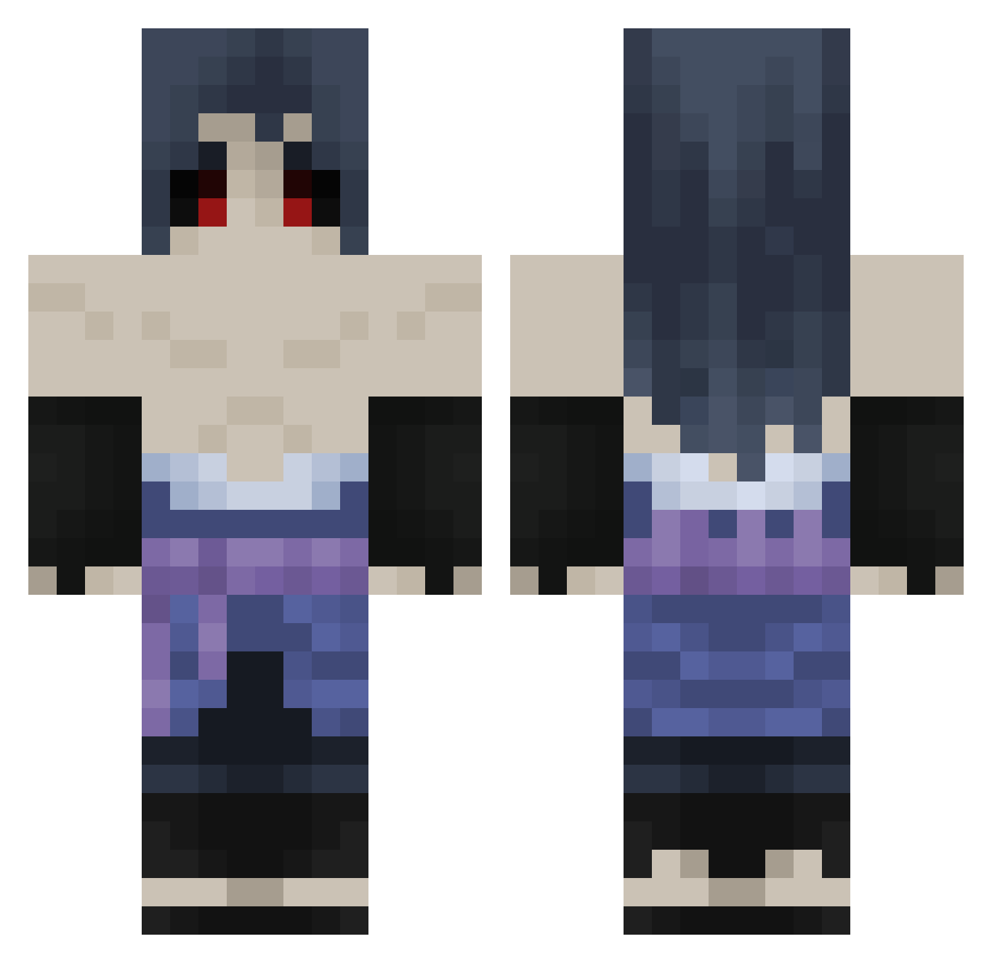 veeon_ Minecraft skin, front and back view