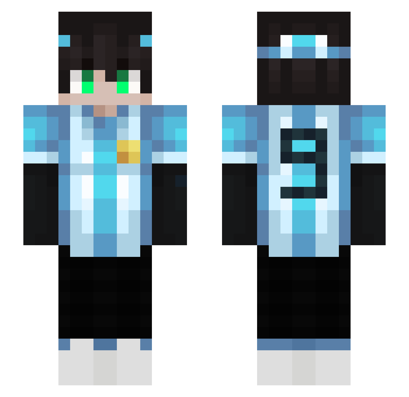 elluchi2011 Minecraft skin, front and back view