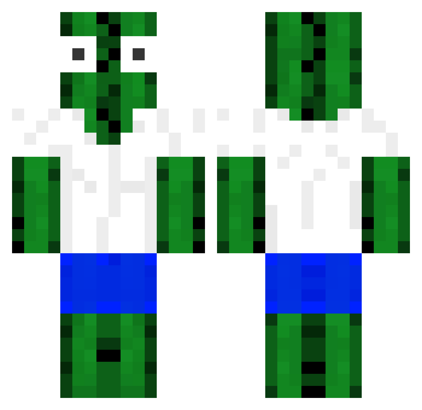 saboten_9871 Minecraft skin, front and back view