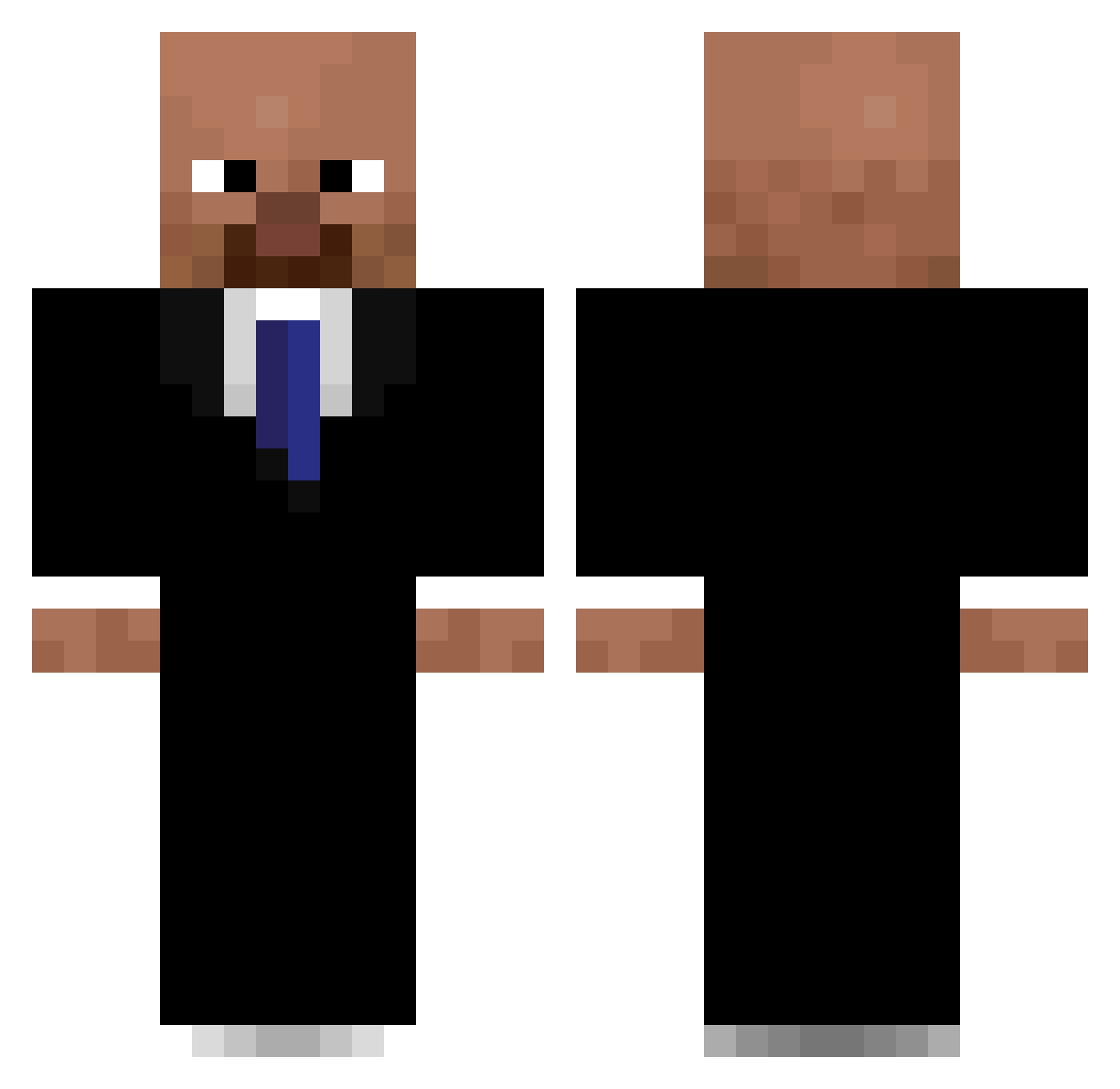 ililiiiililllli Minecraft skin, front and back view
