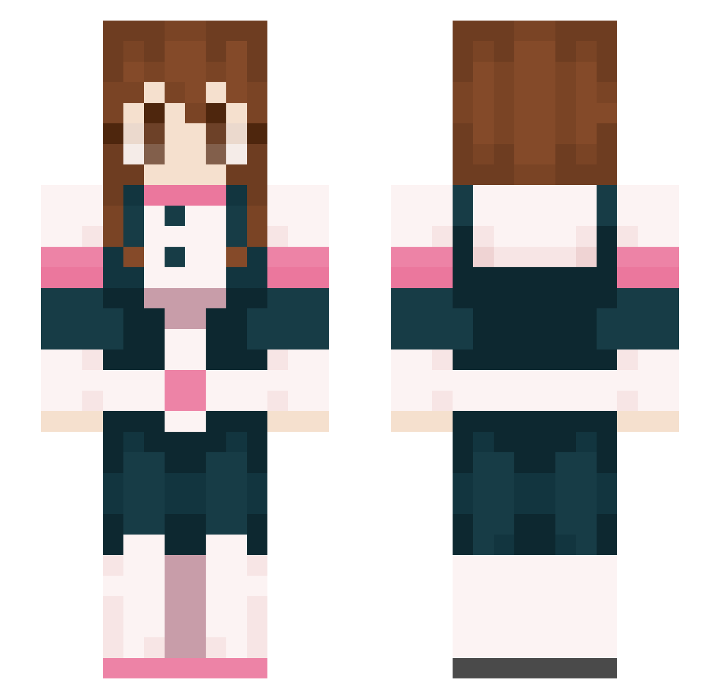 yungmun Minecraft skin, front and back view