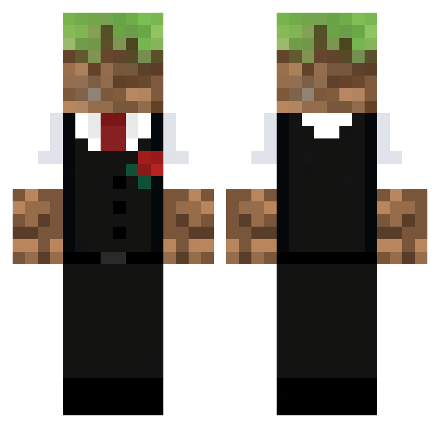 filipe_fur Minecraft skin, front and back view