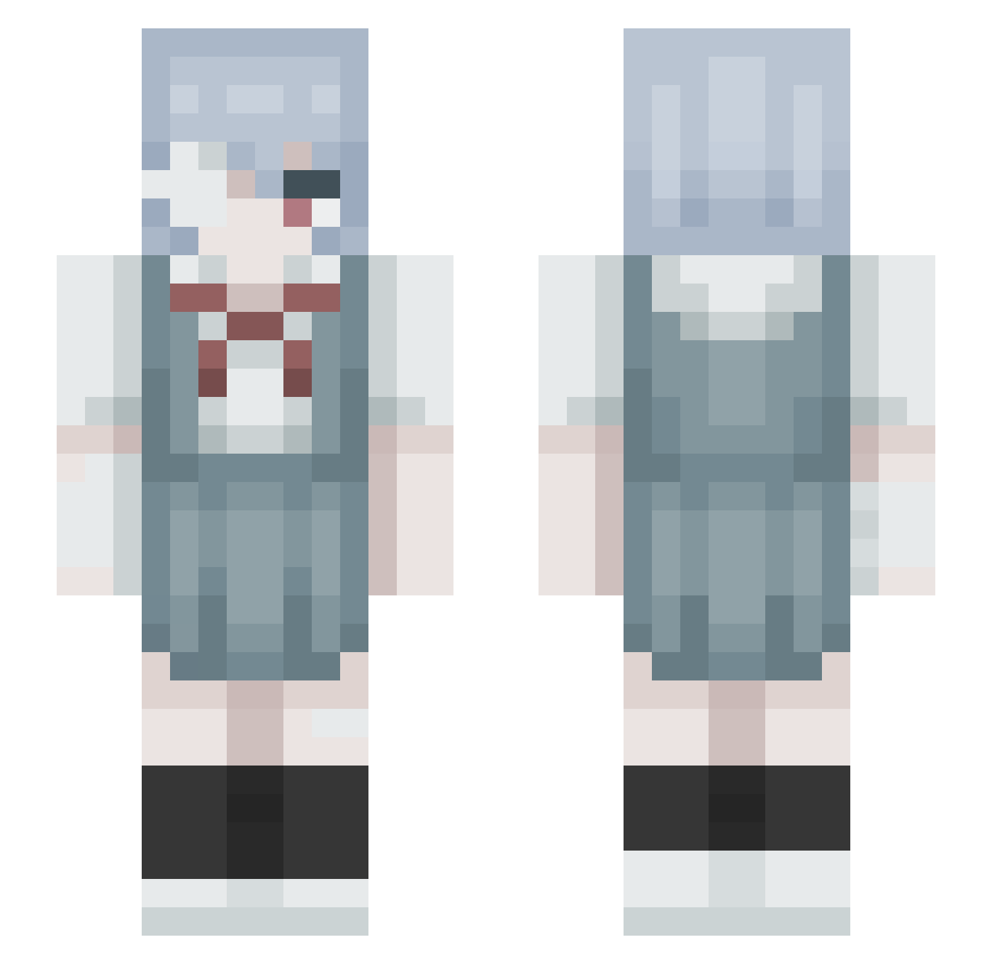Epiccoolguy72 Minecraft skin, front and back view