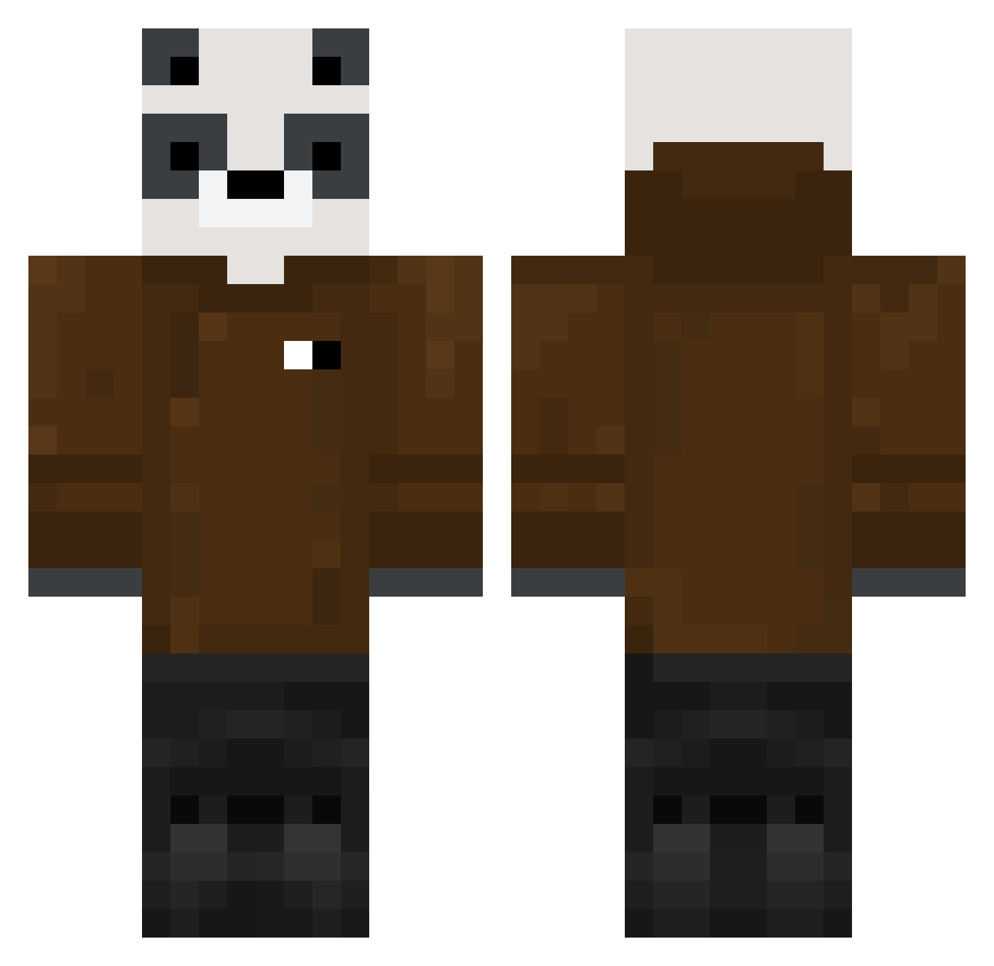 wave_yy Minecraft skin, front and back view