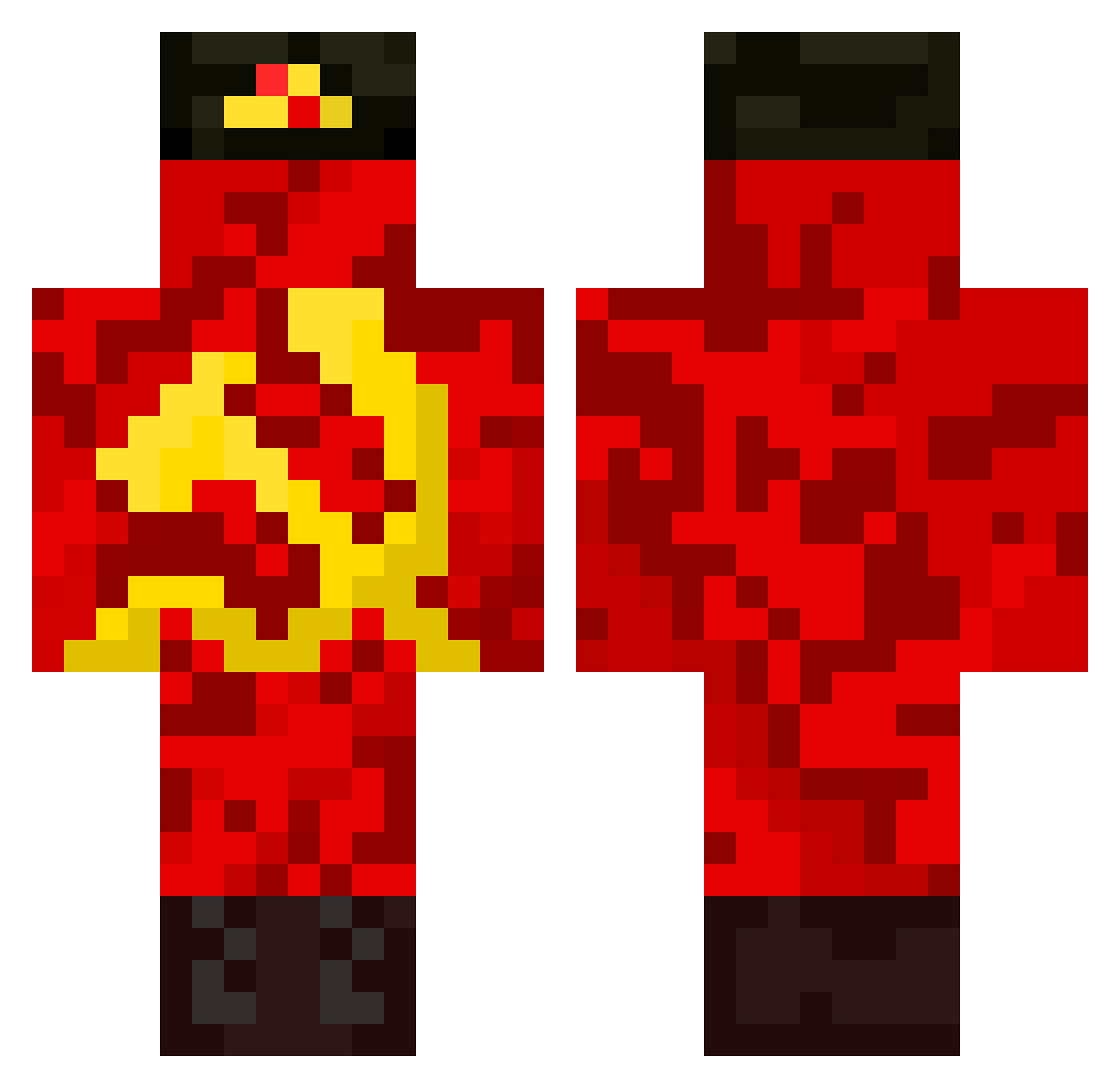 X_Soap_X Minecraft skin, front and back view