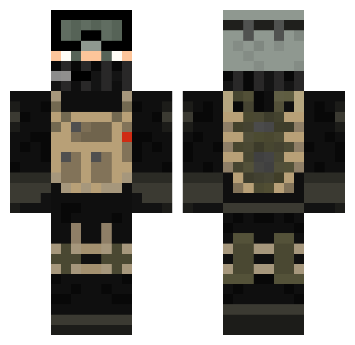 shockwave_logic Minecraft skin, front and back view