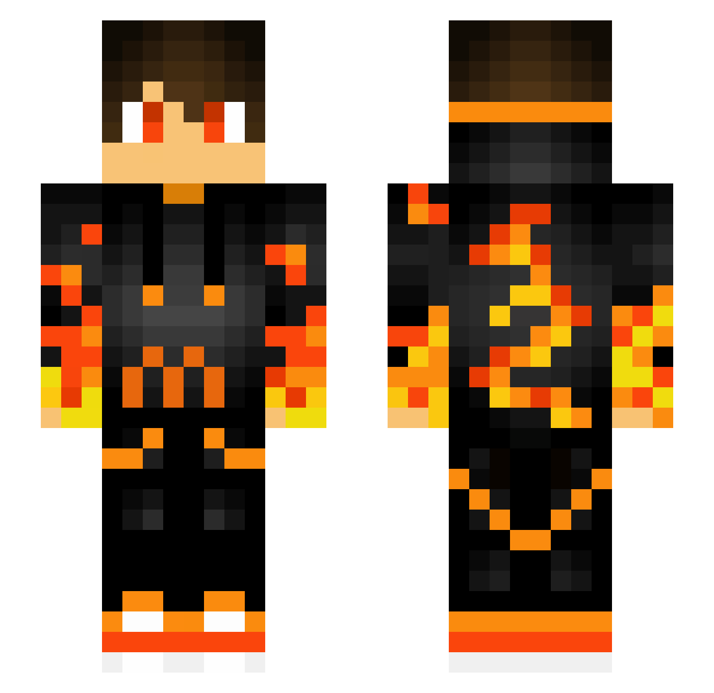 Shot__ Minecraft skin, front and back view