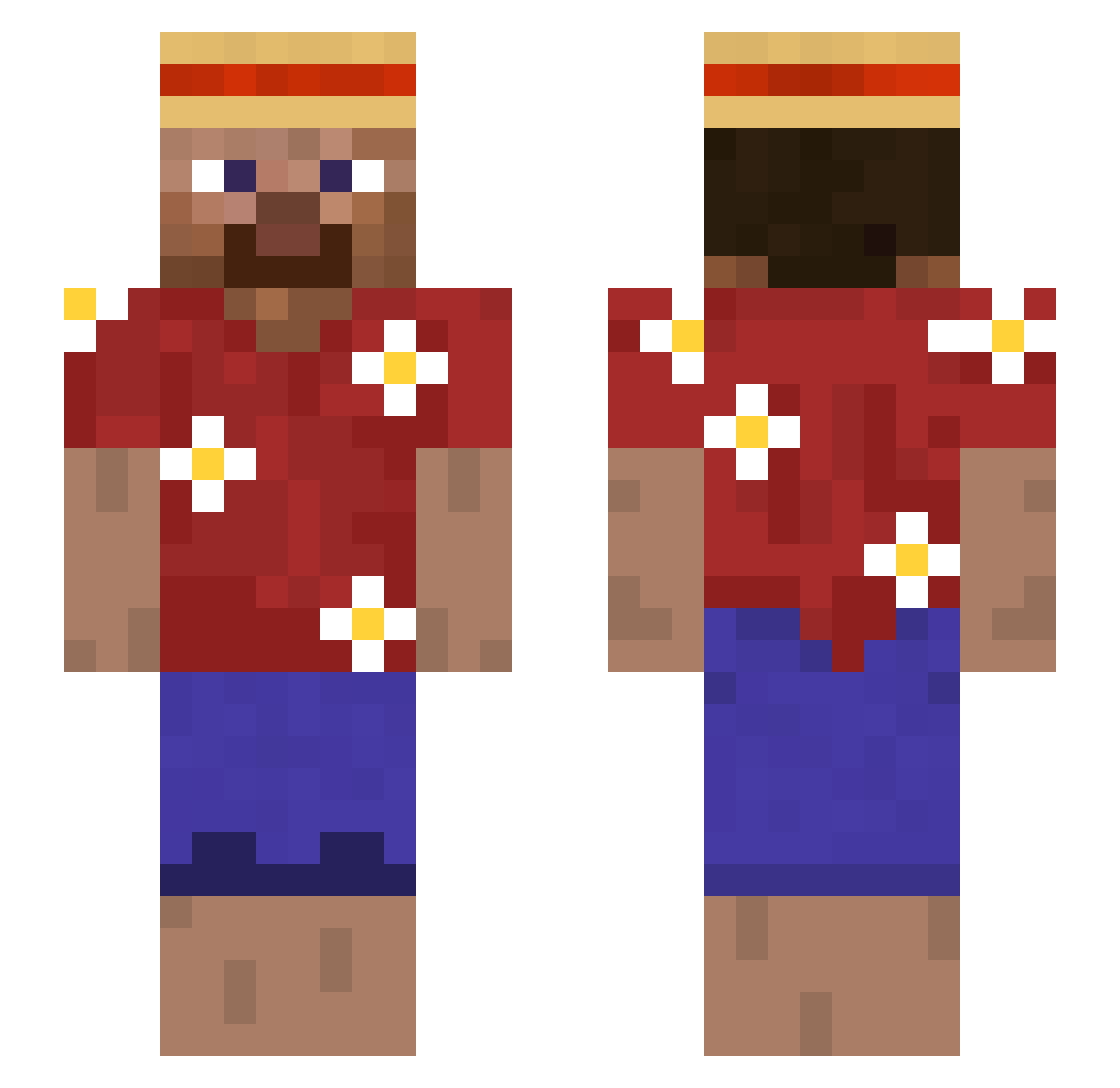 LachsFiletWoo Minecraft skin, front and back view
