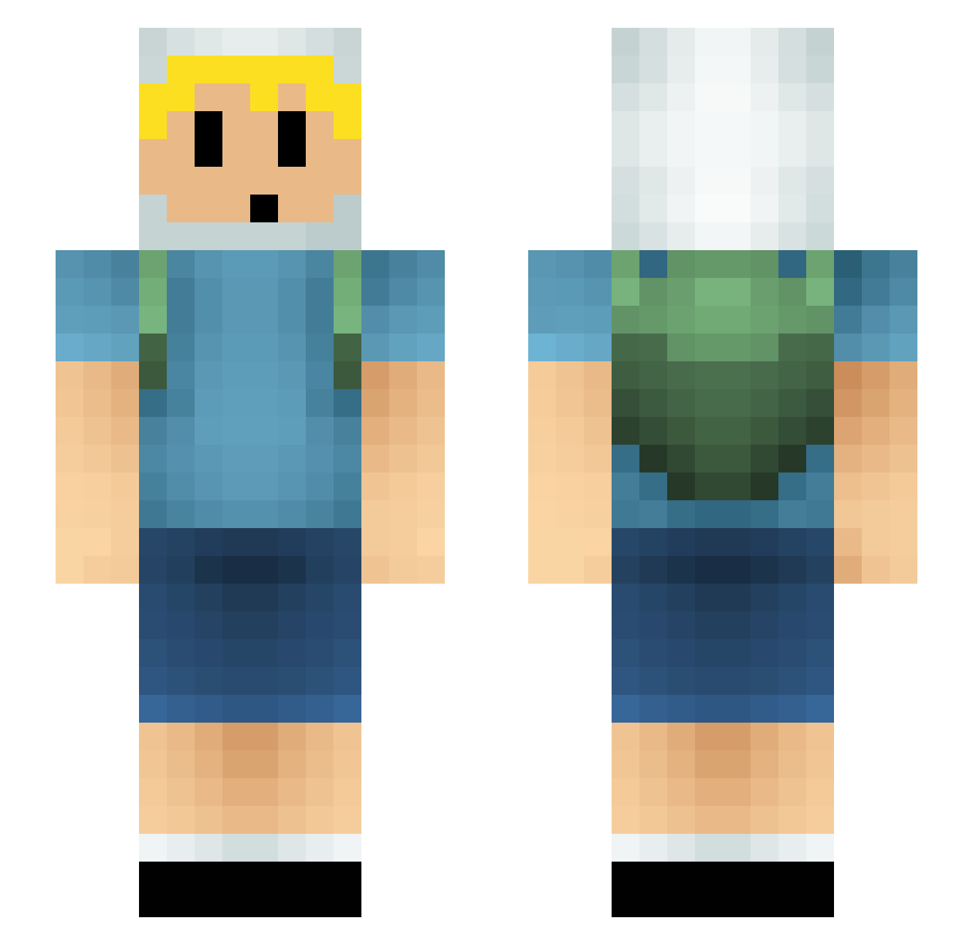 Kristian_2005 Minecraft skin, front and back view
