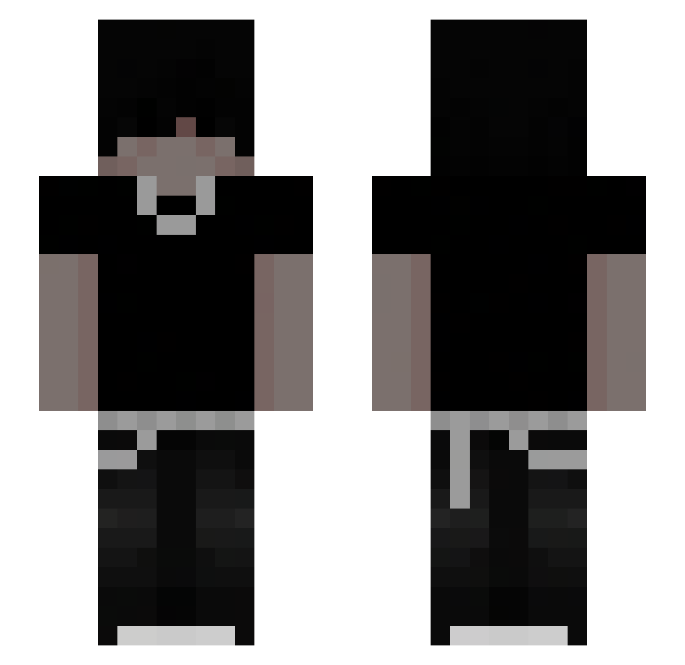 Chimera3 Minecraft skin, front and back view