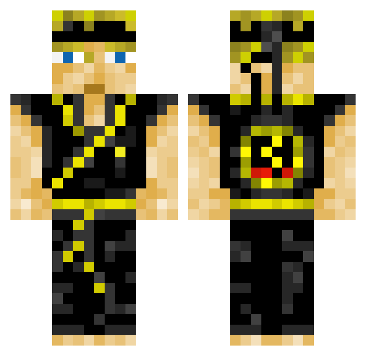 saIvadorr Minecraft skin, front and back view