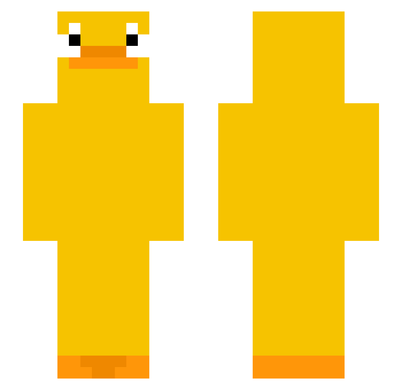 Sjoerd_vH Minecraft skin, front and back view