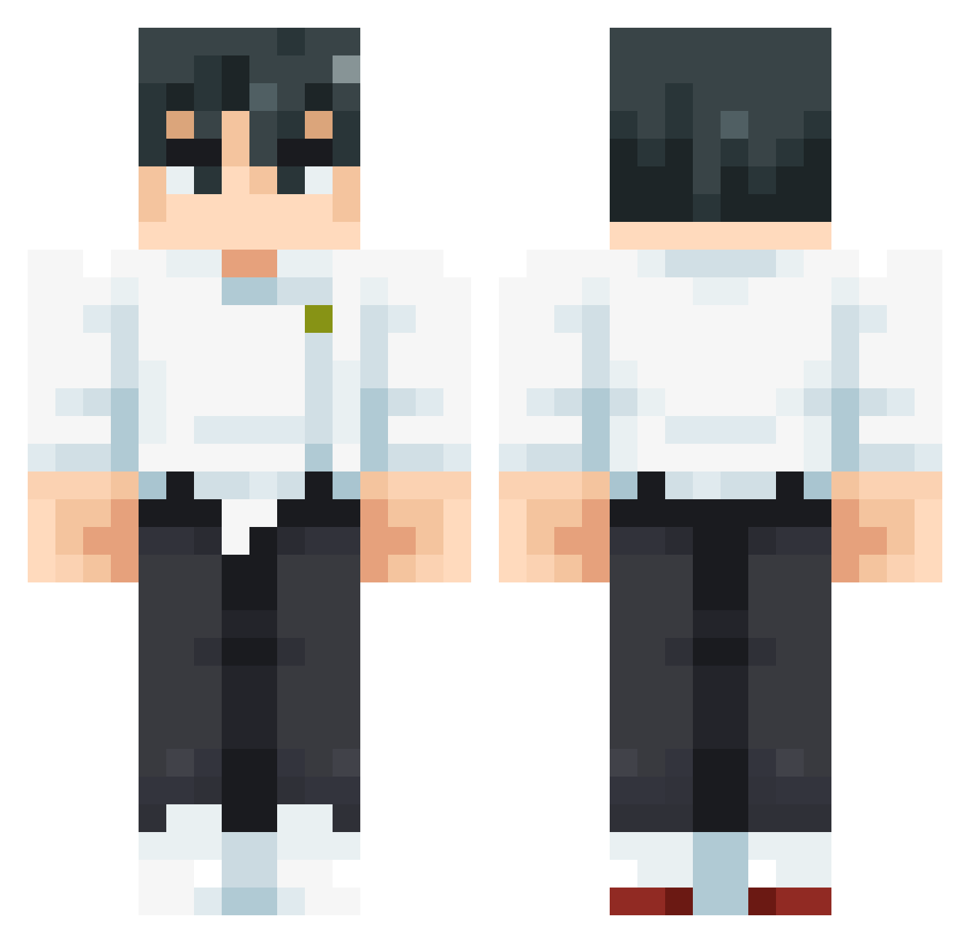 NRovit Minecraft skin, front and back view