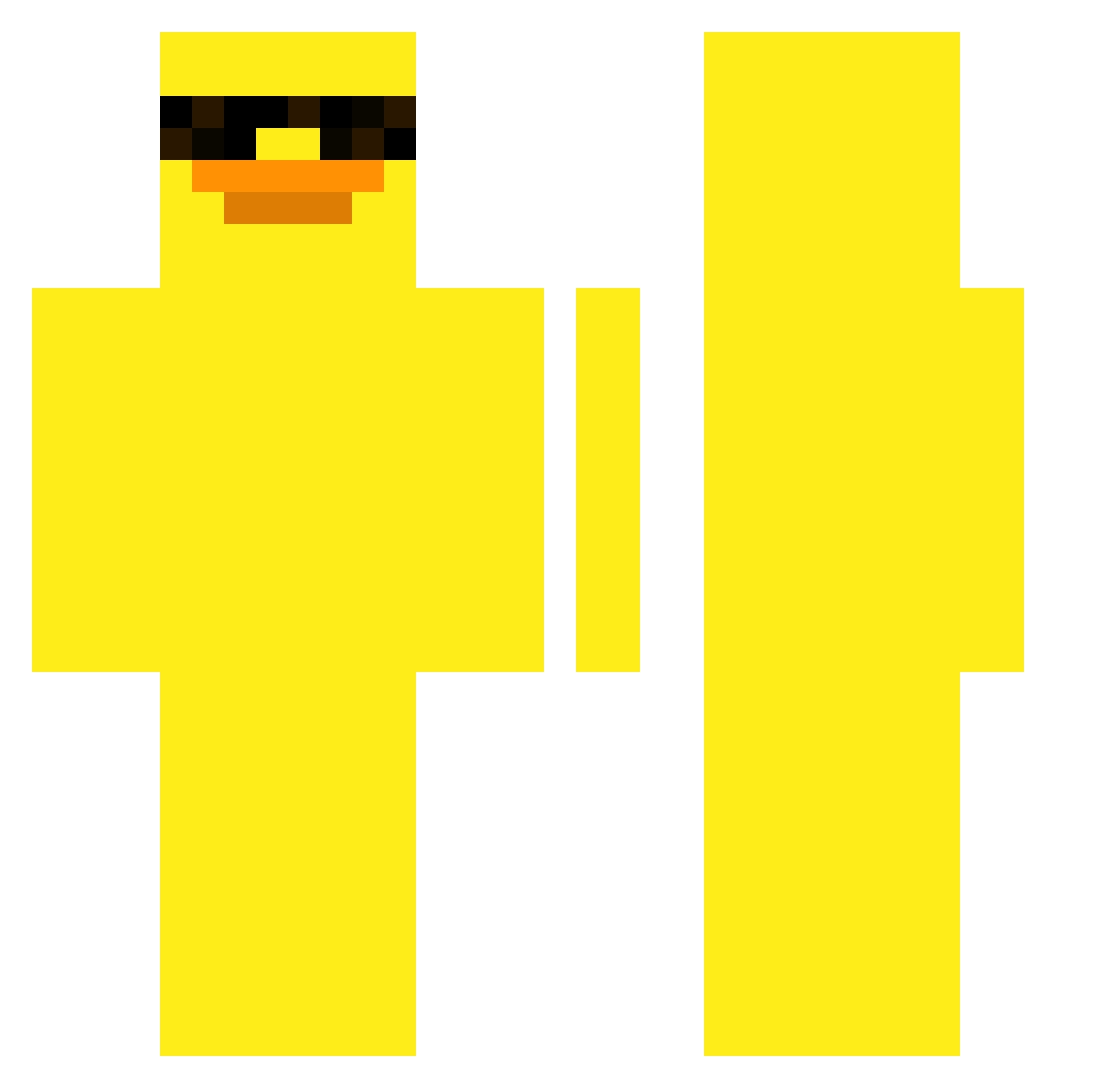 RoterZwerg2 Minecraft skin, front and back view