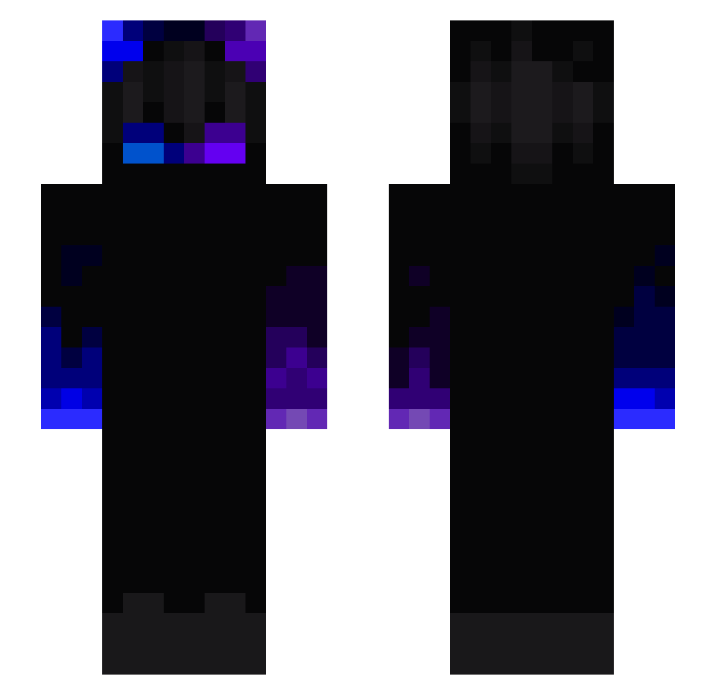 X_Rage_X Minecraft skin, front and back view