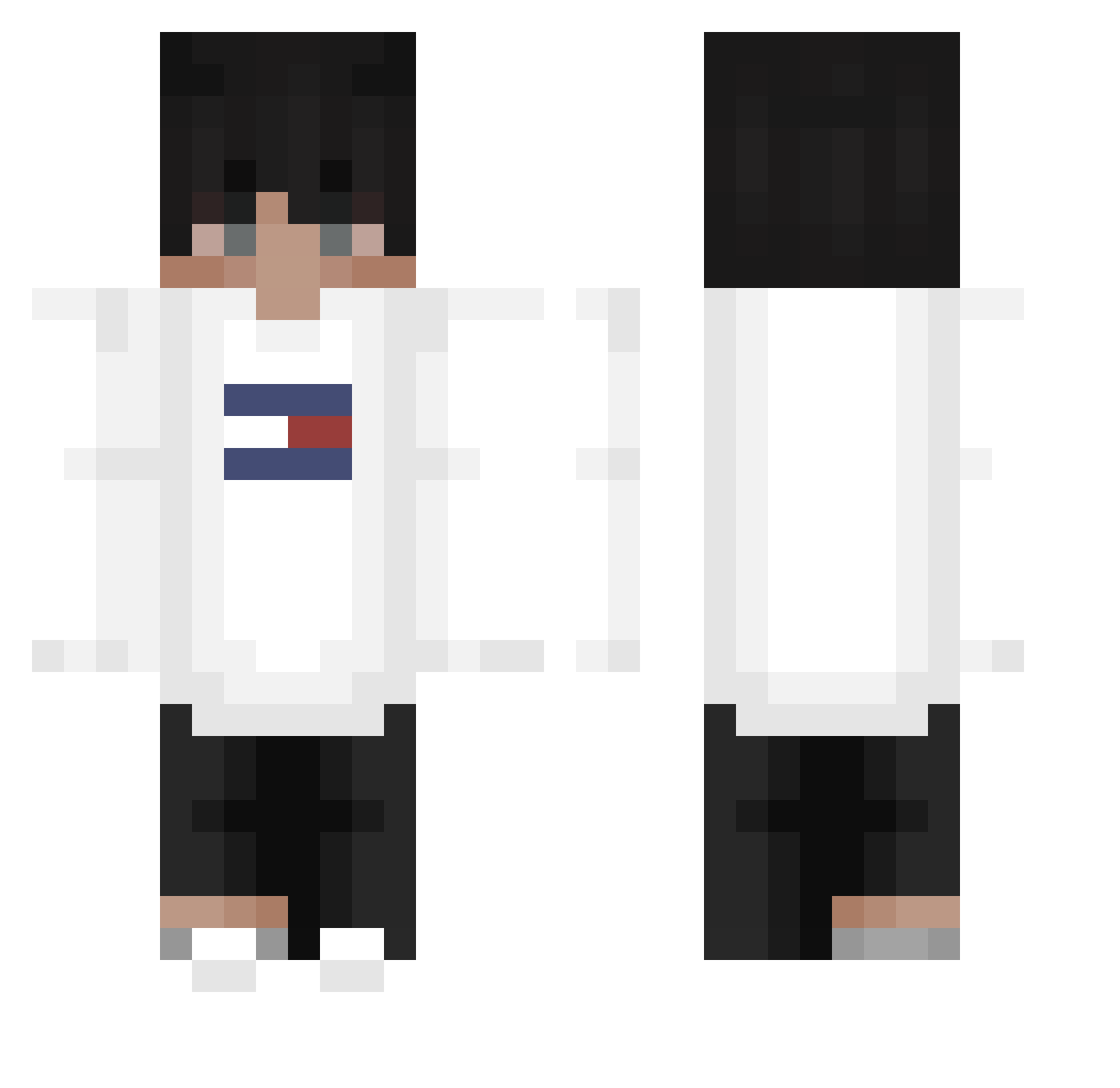 santdex Minecraft skin, front and back view