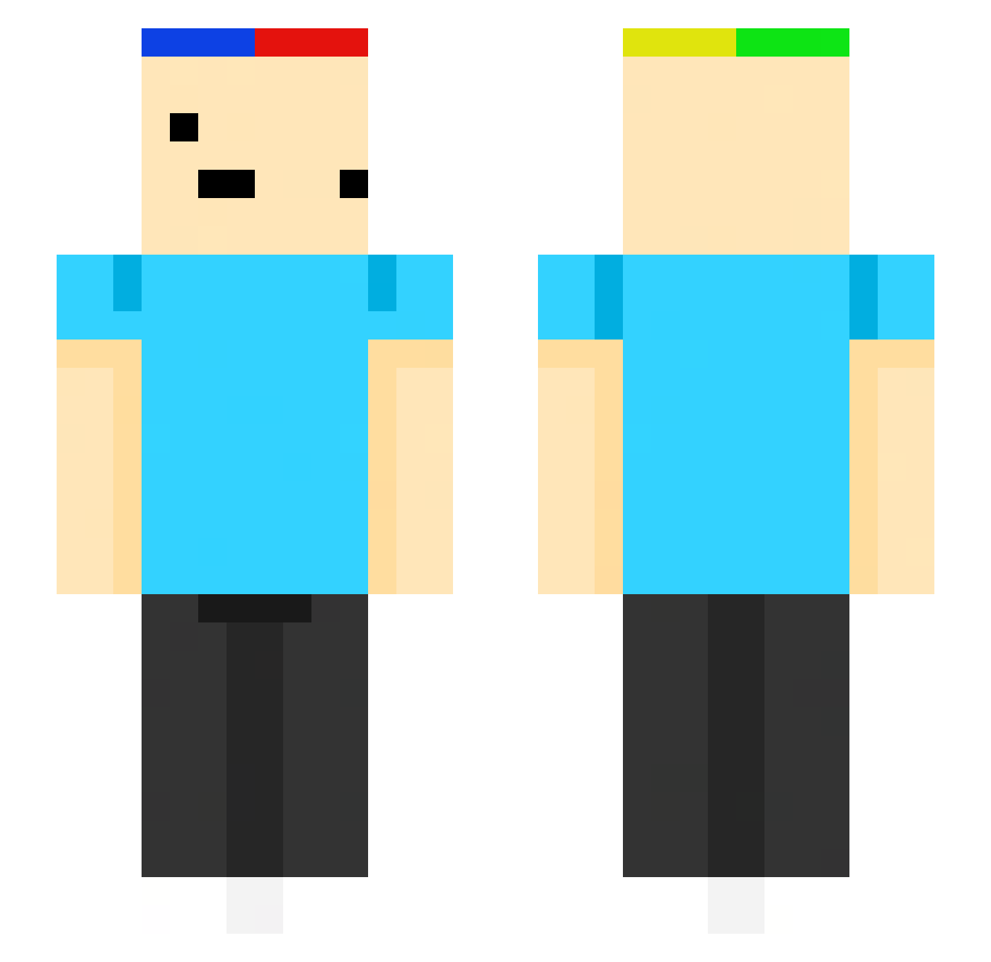 SonaMC_ Minecraft skin, front and back view