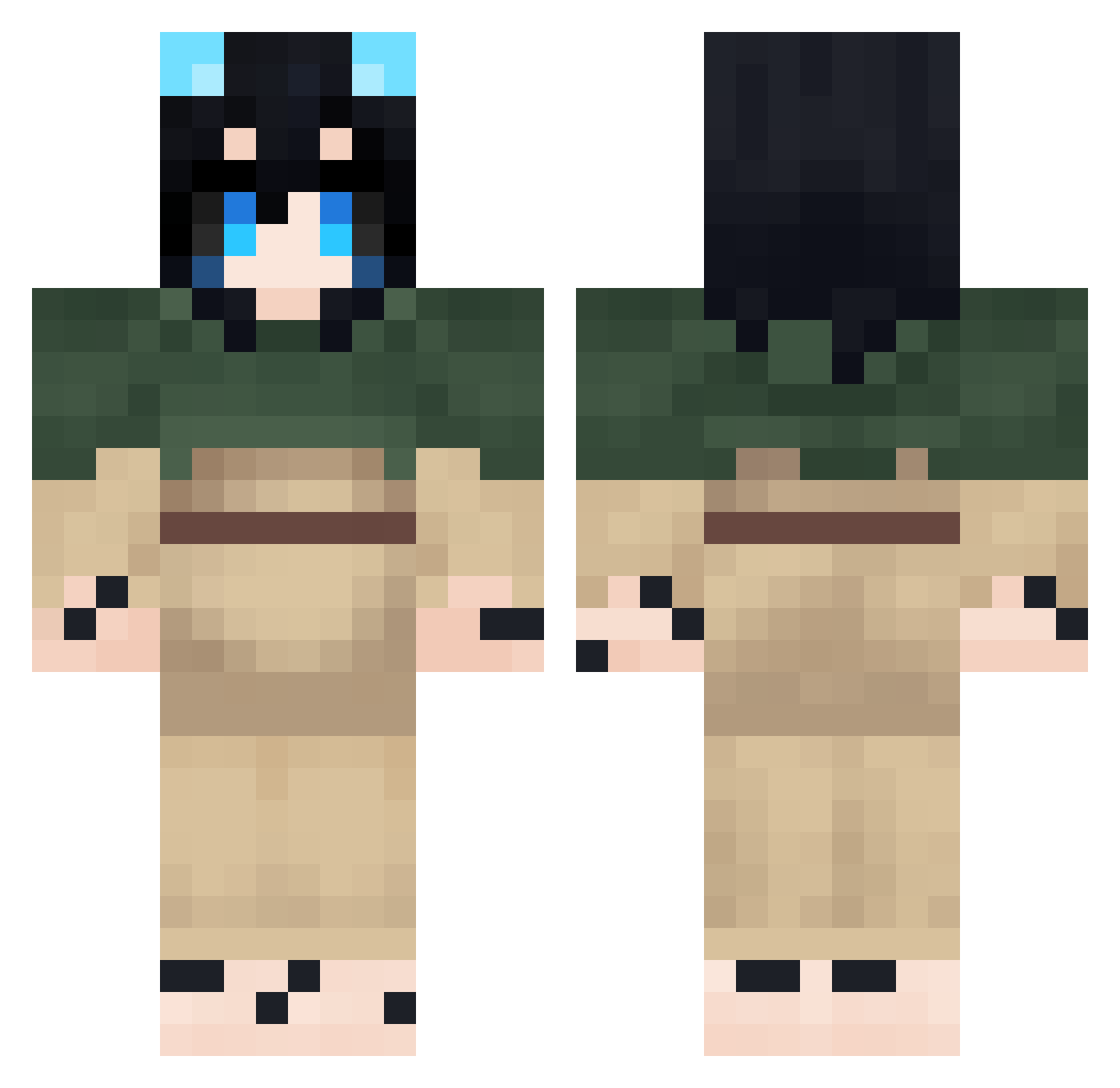 Rey_Dau_Fan2001 Minecraft skin, front and back view