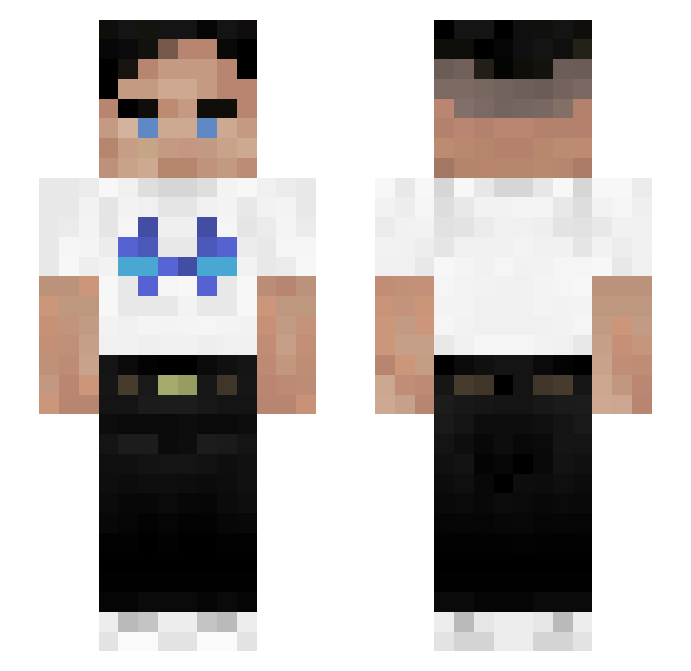 ulva Minecraft skin, front and back view