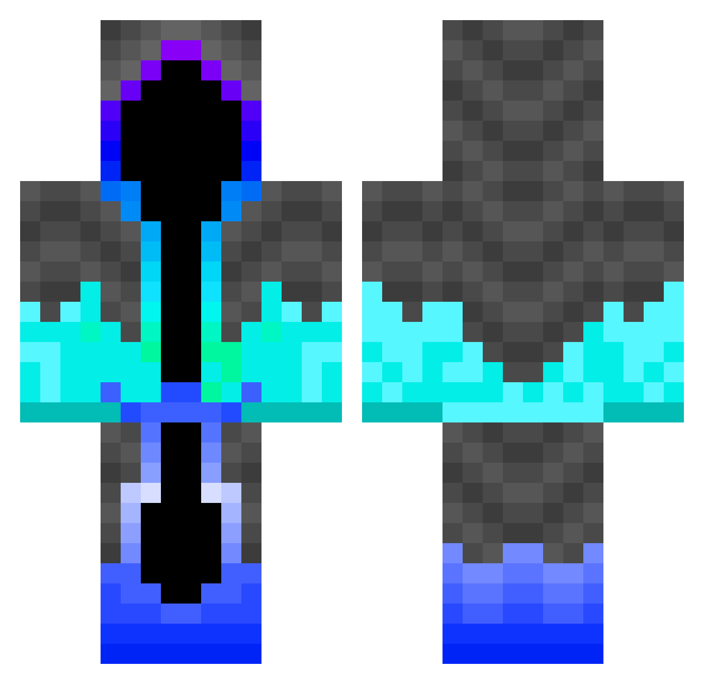 Random4921 Minecraft skin, front and back view