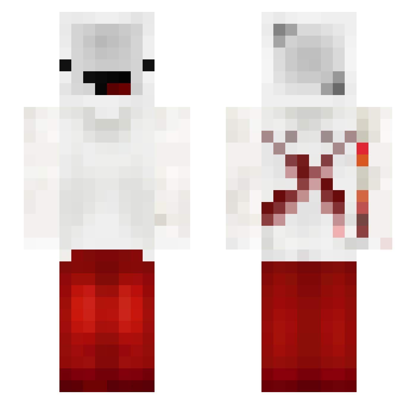 MaNameJefHaGotEm Minecraft skin, front and back view