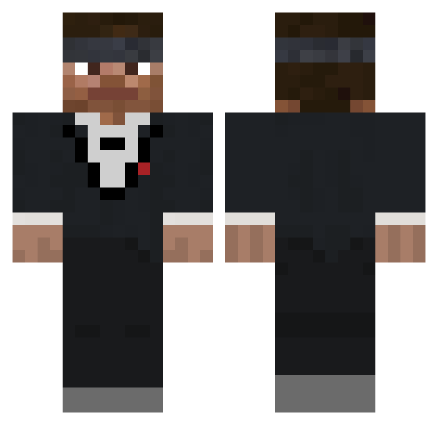 Just_F15 Minecraft skin, front and back view