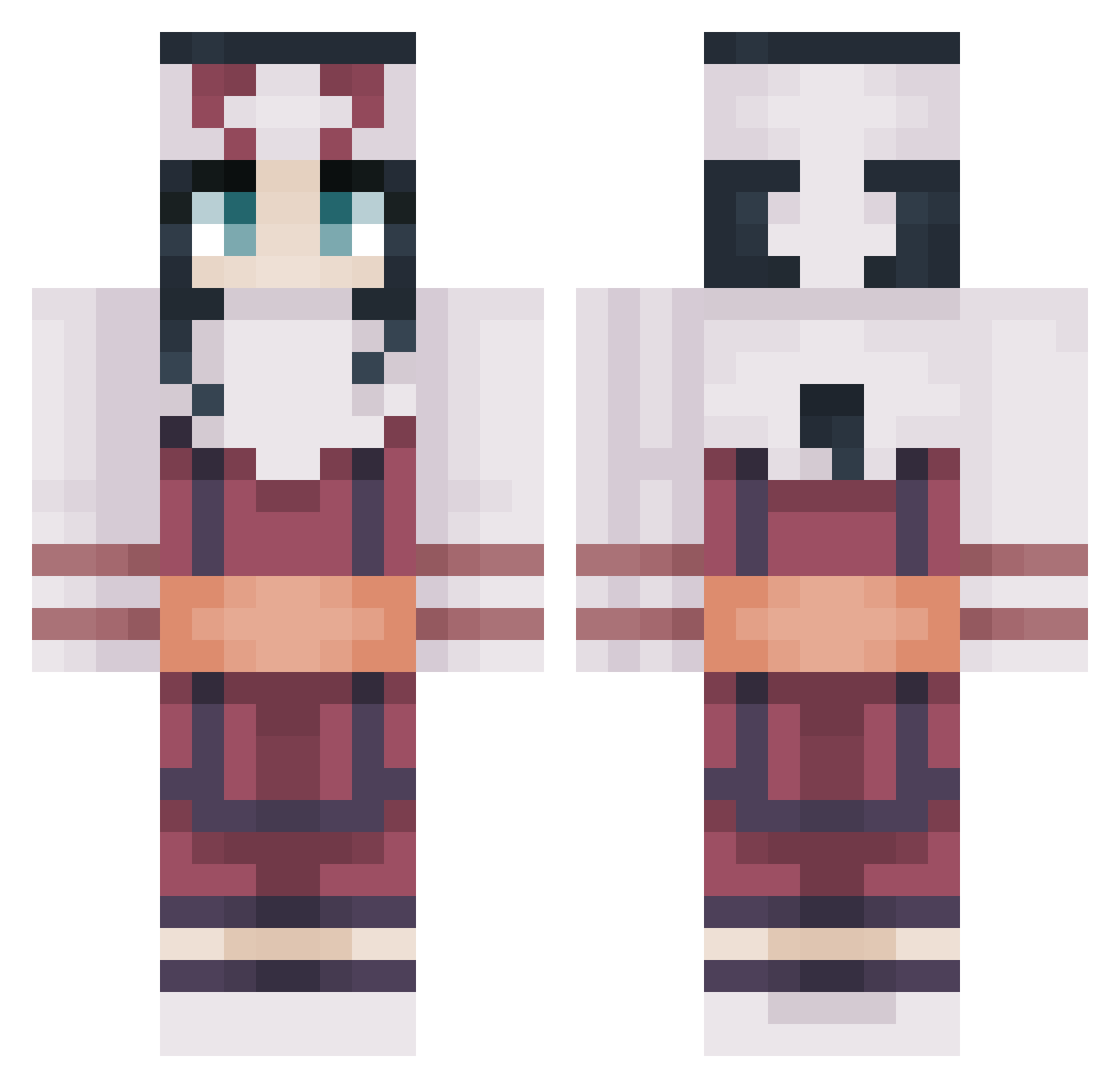 sablasagna Minecraft skin, front and back view