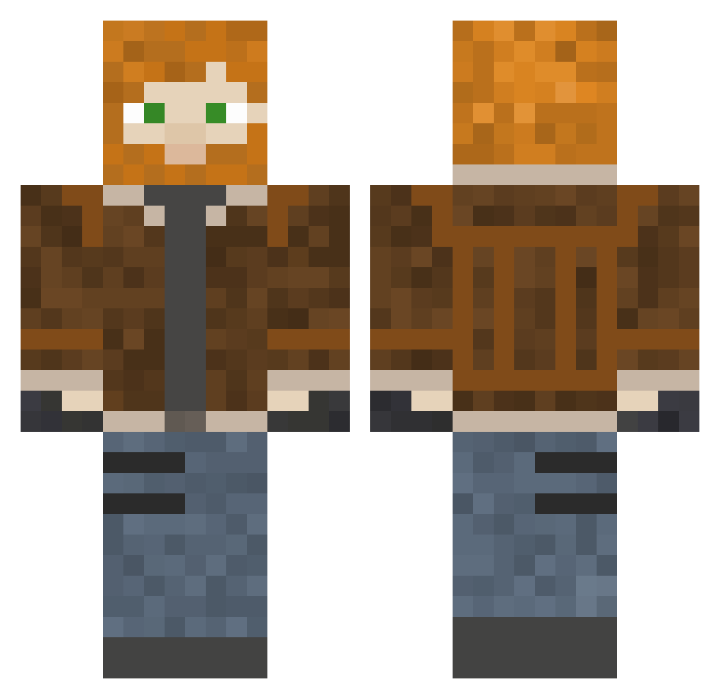 Goodpha11us808 Minecraft skin, front and back view