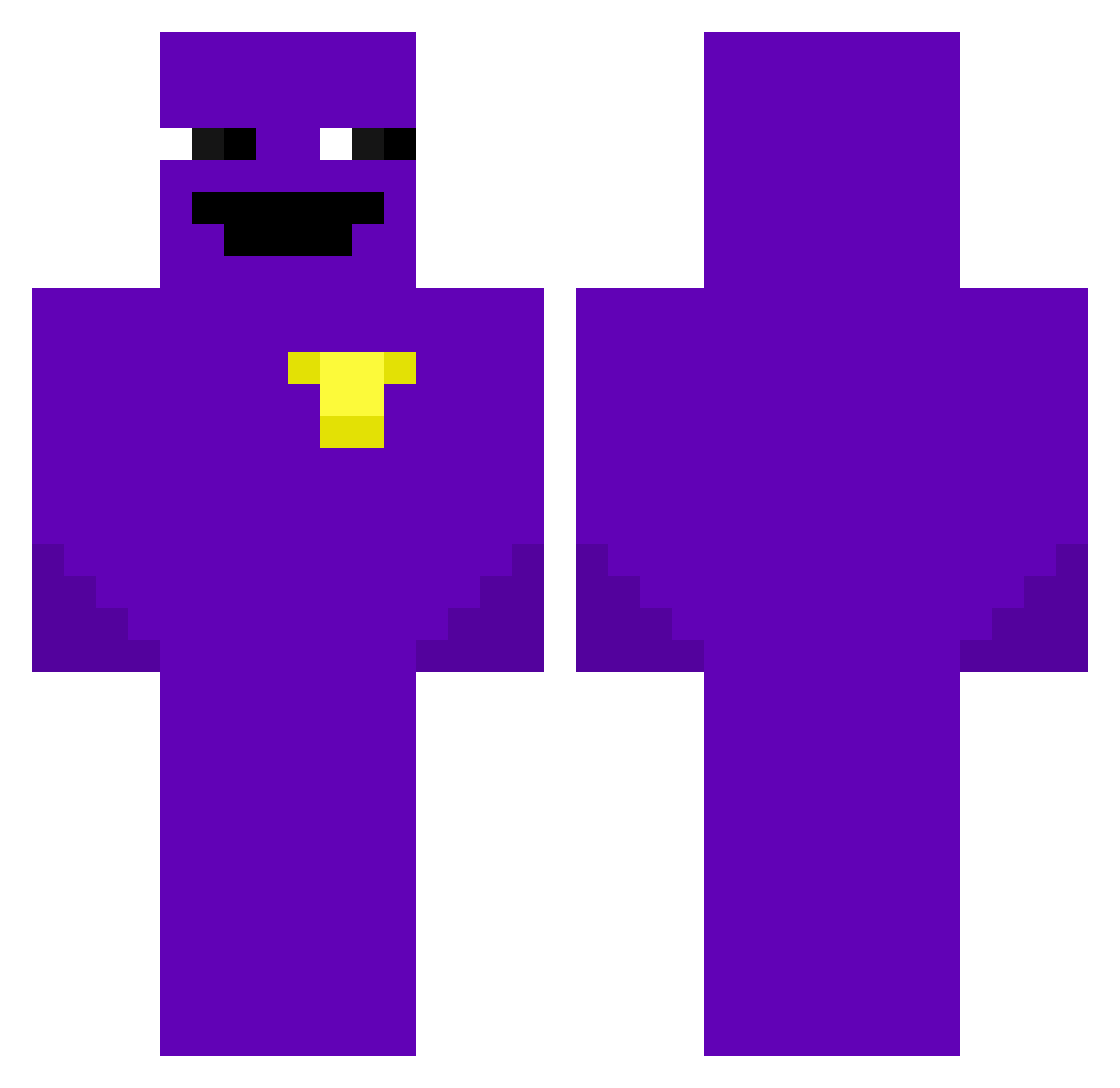 Ericool0304 Minecraft skin, front and back view
