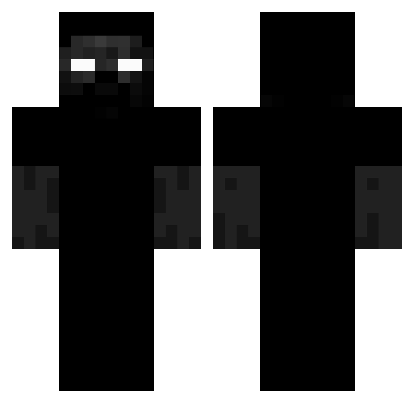 Thagomizer_ Minecraft skin, front and back view