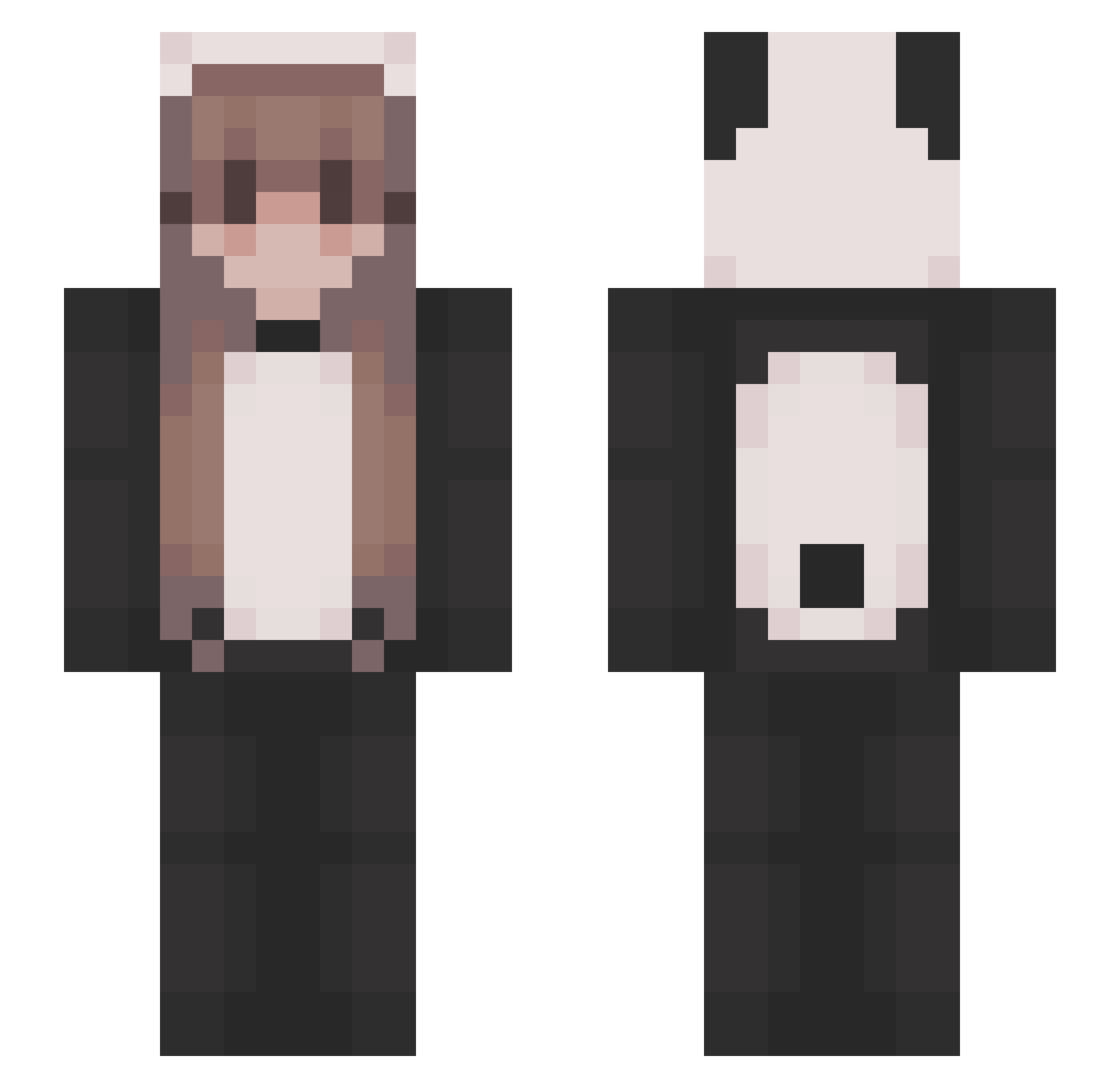 BOBTheMiner14 Minecraft skin, front and back view
