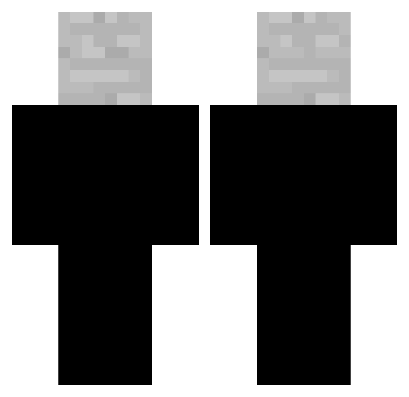 TriqqerAqqin Minecraft skin, front and back view