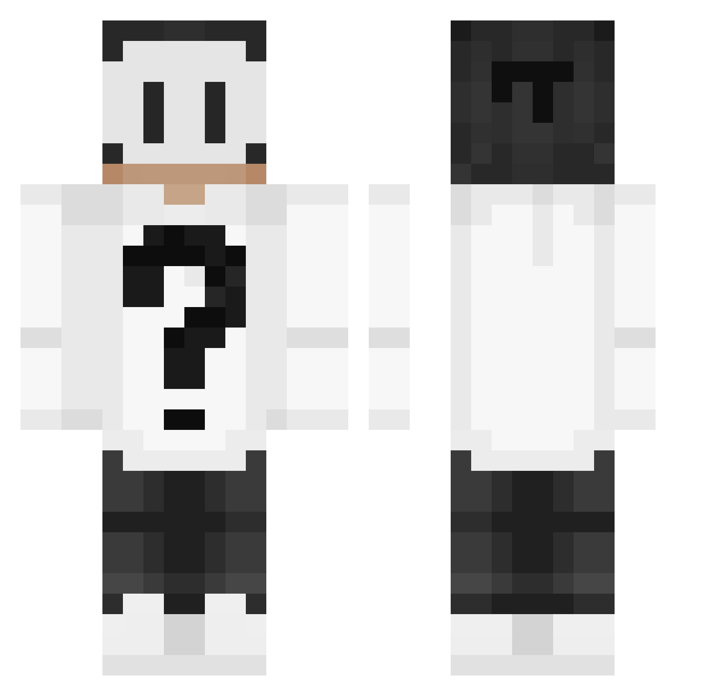17ARONN Minecraft skin, front and back view