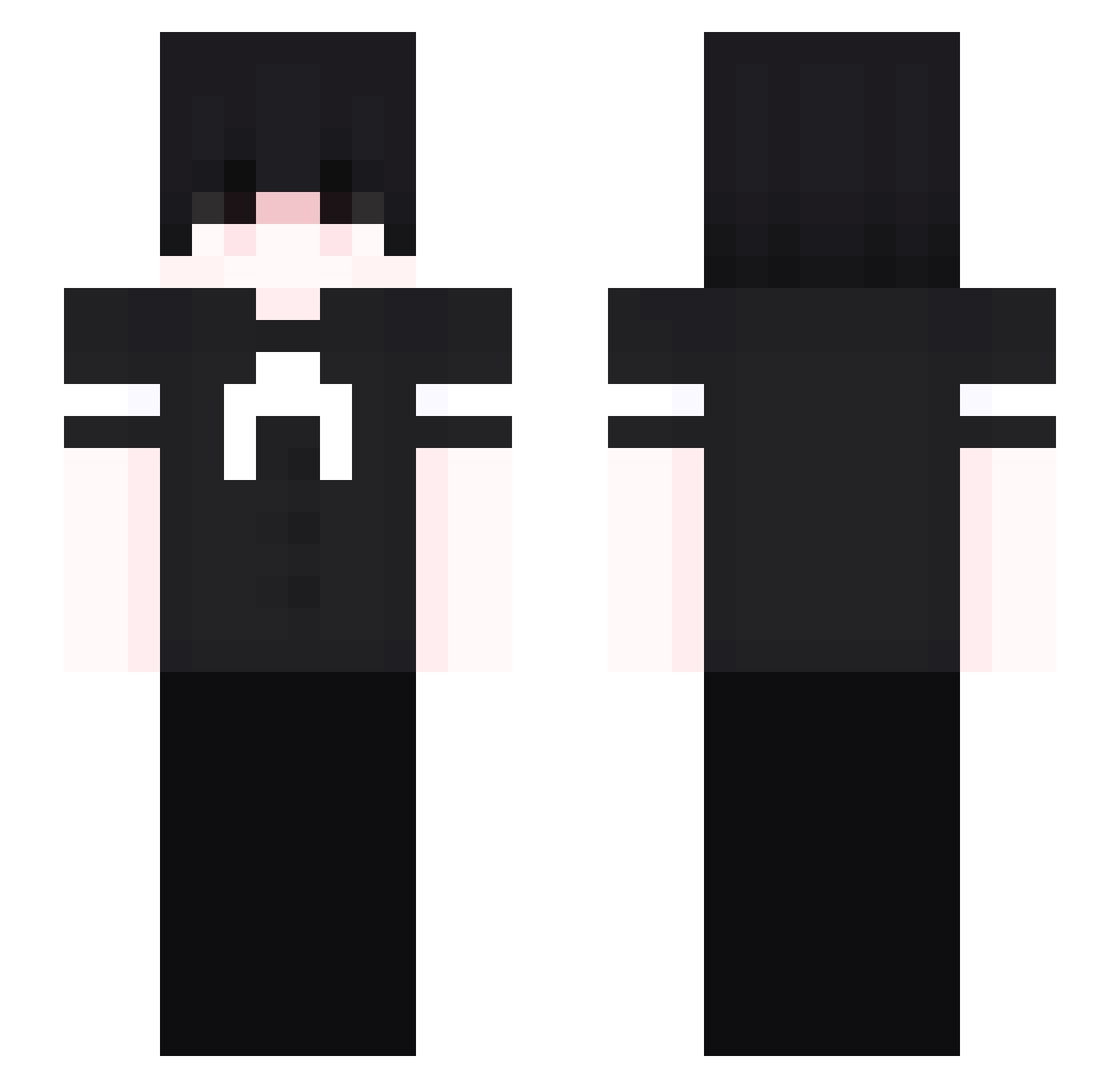 Islamic Minecraft skin, front and back view