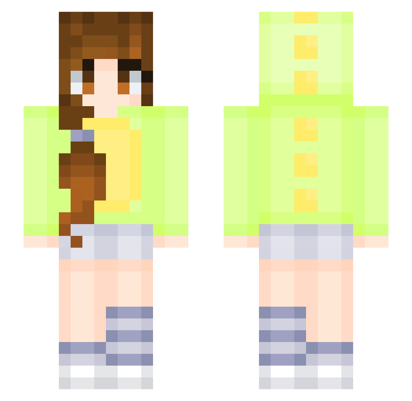 tunonmipiaci Minecraft skin, front and back view