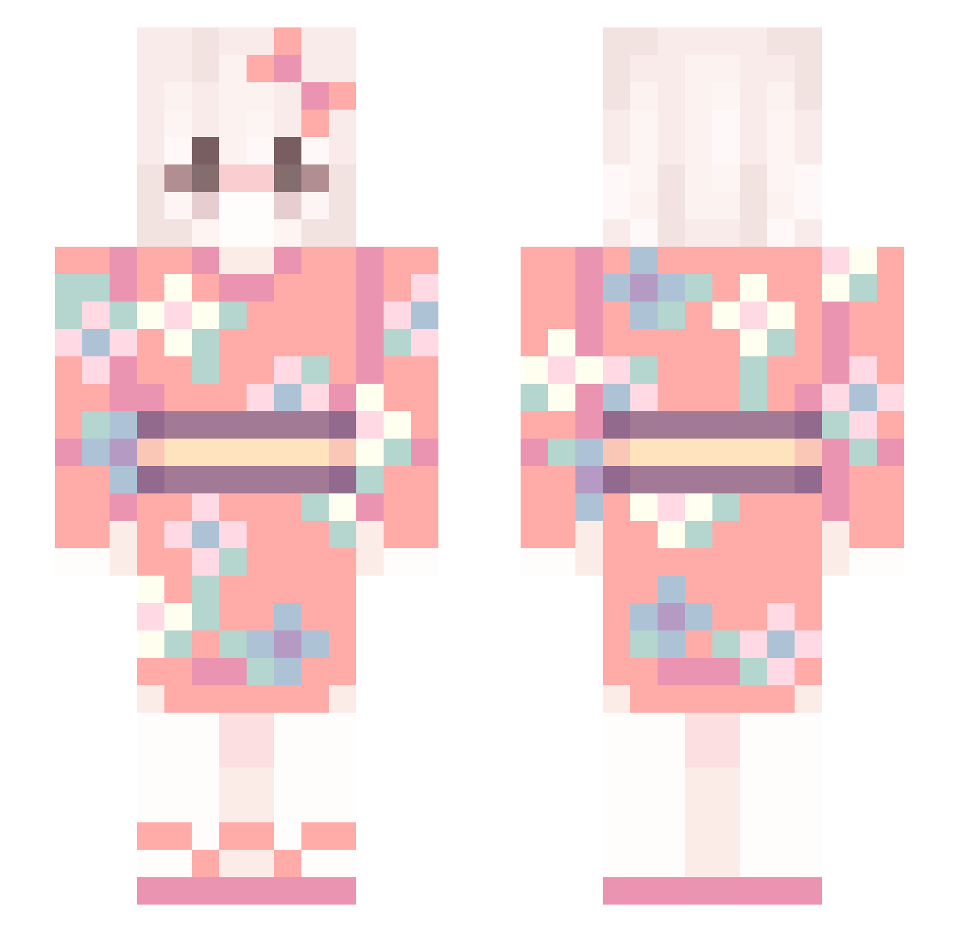 CLANN90 Minecraft skin, front and back view