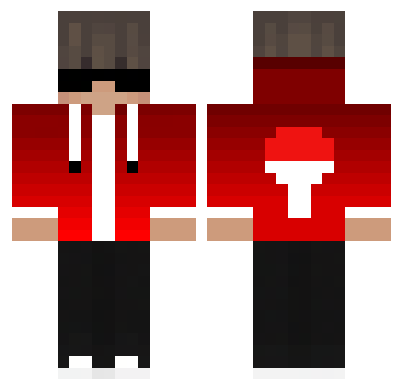 UTTAM_90917 Minecraft skin, front and back view