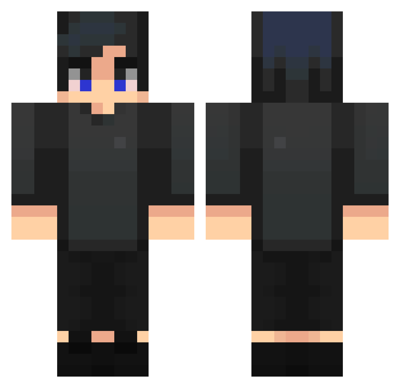 ZEn1K2005 Minecraft skin, front and back view